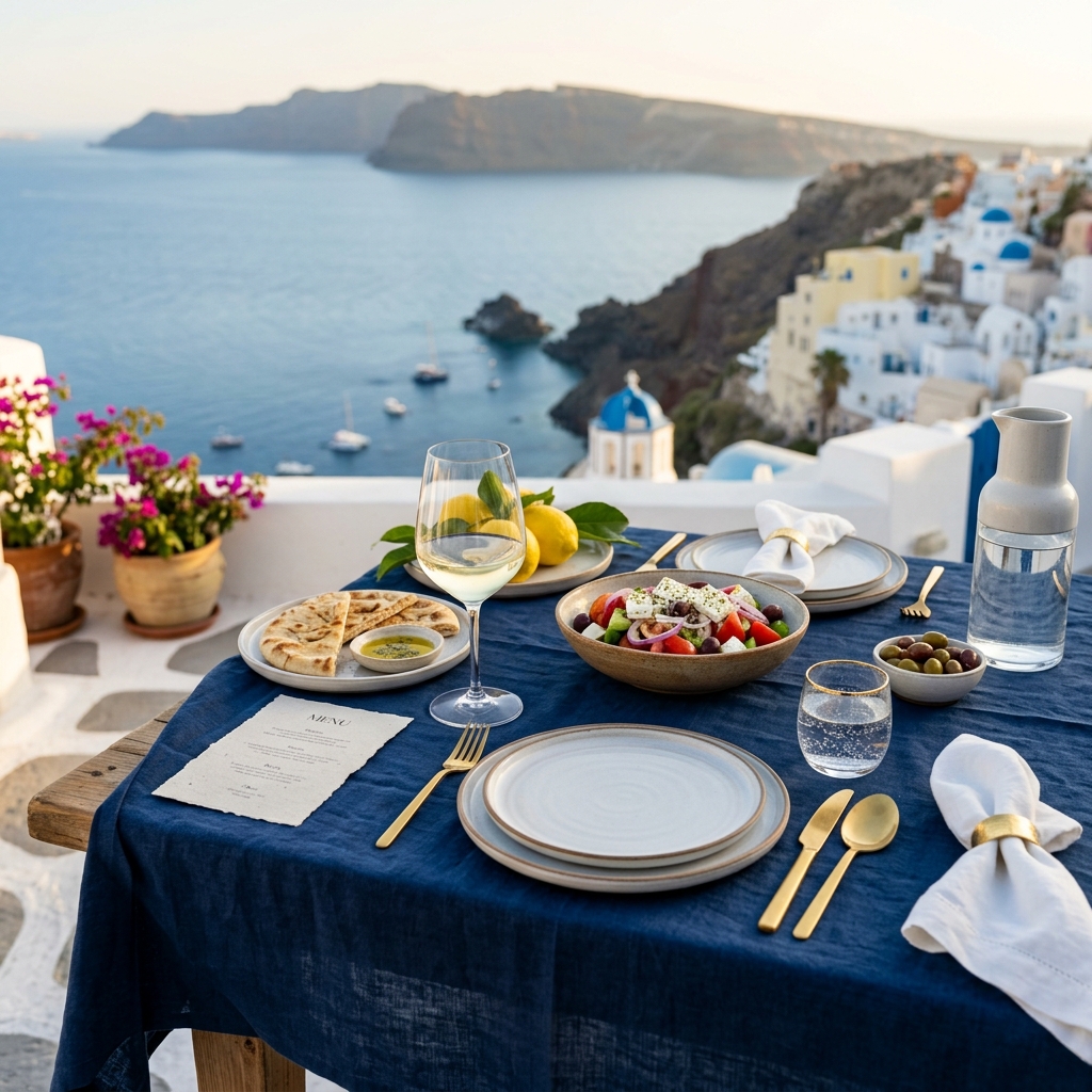 Aegean Dining Atmosphere